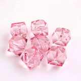 Kwoi Vita' 20MM 100pcs Acrylic Transparent Ice Cube Beads DIY Bracelet Necklace