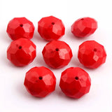 Kwoi Vita' 22MM Acrylic Rondelle Beads 80pcs DIY Chunky Bracelet Necklace Making