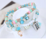 Bohemian Crystal Beads Bracelets Tassel Charms Bracelet