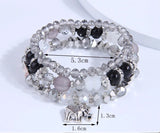 Multilayer Elephant Charm Bracelet Set for Women