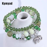 Multilayer Elephant Charm Bracelet Set for Women