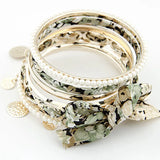 Colorful Fabric Bracelets & Bangles Set for Women
