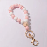 L&N RAINBERY Silicon Beads MAMA Bracelet Keychain for Women Girls
