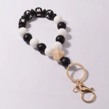 L&N RAINBERY Silicon Beads MAMA Bracelet Keychain for Women Girls
