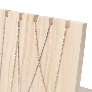 Wooden L Shape Necklace Jewelry Stand for Pendant Chain