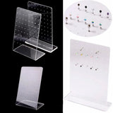 Acrylic Earring Display Stand 72 Holes Ear Bone Stud Pendulum Display