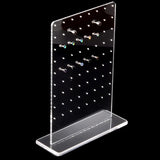 Acrylic Earring Display Stand 72 Holes Ear Bone Stud Pendulum Display
