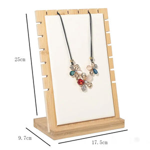 L-shaped Necklace Jewelry Display Rack Organizer Detachable Jewelry Packaging