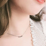 L&zuan Lucky Beads Clavicle Necklace 925 Sterling Silver Collana Gircollo