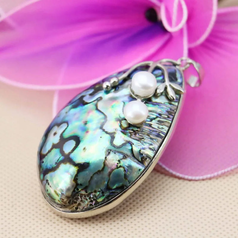 Abalone Seashell Pendant for Women Jewelry DIY