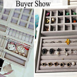 Drawer DIY Jewelry Storage Tray Ring Bracelet Organizer Earring Holder