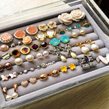 Drawer DIY Jewelry Storage Tray Ring Bracelet Organizer Earring Holder