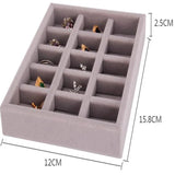 Drawer DIY Jewelry Storage Tray Ring Bracelet Organizer Earring Holder