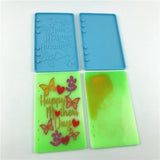 Crystal Epoxy Resin Mold Notebook Cover DIY Crafts Silicone Mould