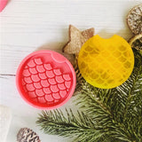 Fish Scale Pattern Resin Coaster Molds for Epoxy Crafting