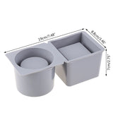 Square Round Concrete Flower Pot Tray Silicone Mould