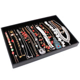 Velvet Jewelry Box Drawer Storage Organizer for Earrings Necklaces Bracelets
