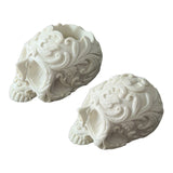 Skull Head Ashtray Resin Mold Flowerpot Silicone Mould