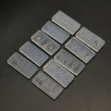 L5YD 10Pcs Christmas Snowflake Snowman Nail Art Silicone Mold Kit