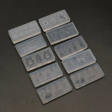 L5YD 10Pcs Christmas Snowflake Snowman Nail Art Silicone Mold Kit