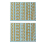 L5YD 2 Sheets Glitter Letter Stickers Self-Adhesive DIY Decoration A-Z Stickers