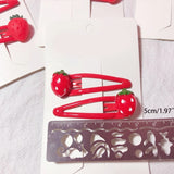 Strawberry Hair Clips Cute Fruit Resin Side Clip