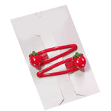 Strawberry Hair Clips Cute Fruit Resin Side Clip