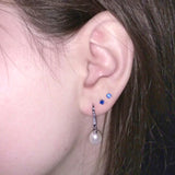 LACEY Fresh Water Pearl Clip Earrings,925 Silver Natural Pearl Earring