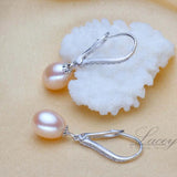 LACEY Fresh Water Pearl Clip Earrings,925 Silver Natural Pearl Earring