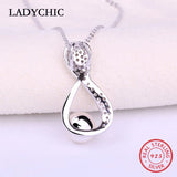 925 Sterling Silver Freshwater Pearl Pendant Necklace Natural Pearl Gift