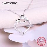 925 Silver Mother Baby Pendant Love Heart Gift