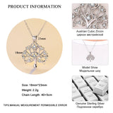 Sterling Silver Tree of Life Pendant Necklace for Women Girls