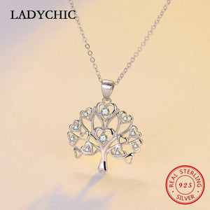 Sterling Silver Tree of Life Pendant Necklace for Women Girls