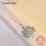 Sterling Silver Tree of Life Pendant Necklace for Women Girls