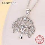 Sterling Silver Tree of Life Pendant Necklace for Women Girls