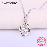 Freshwater Pearl Pendant 925 Sterling Silver Necklace for Women Girl