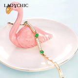 Round Zircon Bracelet for Women Girls Bangles Birthday Gift