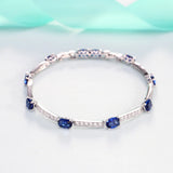 Green Zircon Crystal Bracelet - Wedding Jewelry Women Bangle