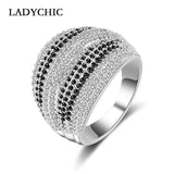 Zircon Ring with Clear Crystal Engagement Party Ring LR1053