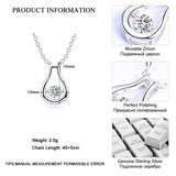 925 Silver Bottle Pendant Necklace for Women Girl Dainty Wedding Jewelry