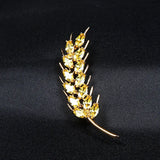 Yellow Wheat Ears Brooch Pin LH1012