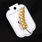 Yellow Wheat Ears Brooch Pin LH1012