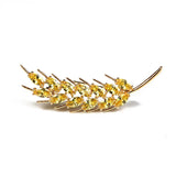Yellow Wheat Ears Brooch Pin LH1012