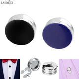 Brass Round Cuff Button Cover Cuff Links for Wedding Formal Shirt