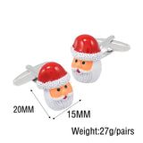 Santa Claus Cufflinks for Men Women