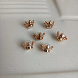 LALAVARA 200pcs 14mm Flower Center & 8mm Acrylic Pearls for DIY Work