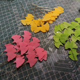 LALAVARA Ginkgo Biloba Leaf Hair Combs for Women HanFu Yukata Ornament