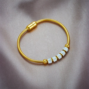 316L Stainless Steel Zirconia Bracelet Magnetic Suction Chain Jewelry