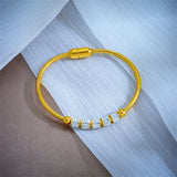 316L Stainless Steel Zirconia Bracelet Magnetic Suction Chain Jewelry