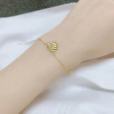 925 Silver Bracelet Freshwater Pearl Shell 14K Plated Fine Jewelry Gift